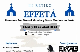 III RETIRO EFFETÁ 12, 13 y 14 de abril de 2024