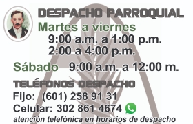 Horario Despacho parroquial